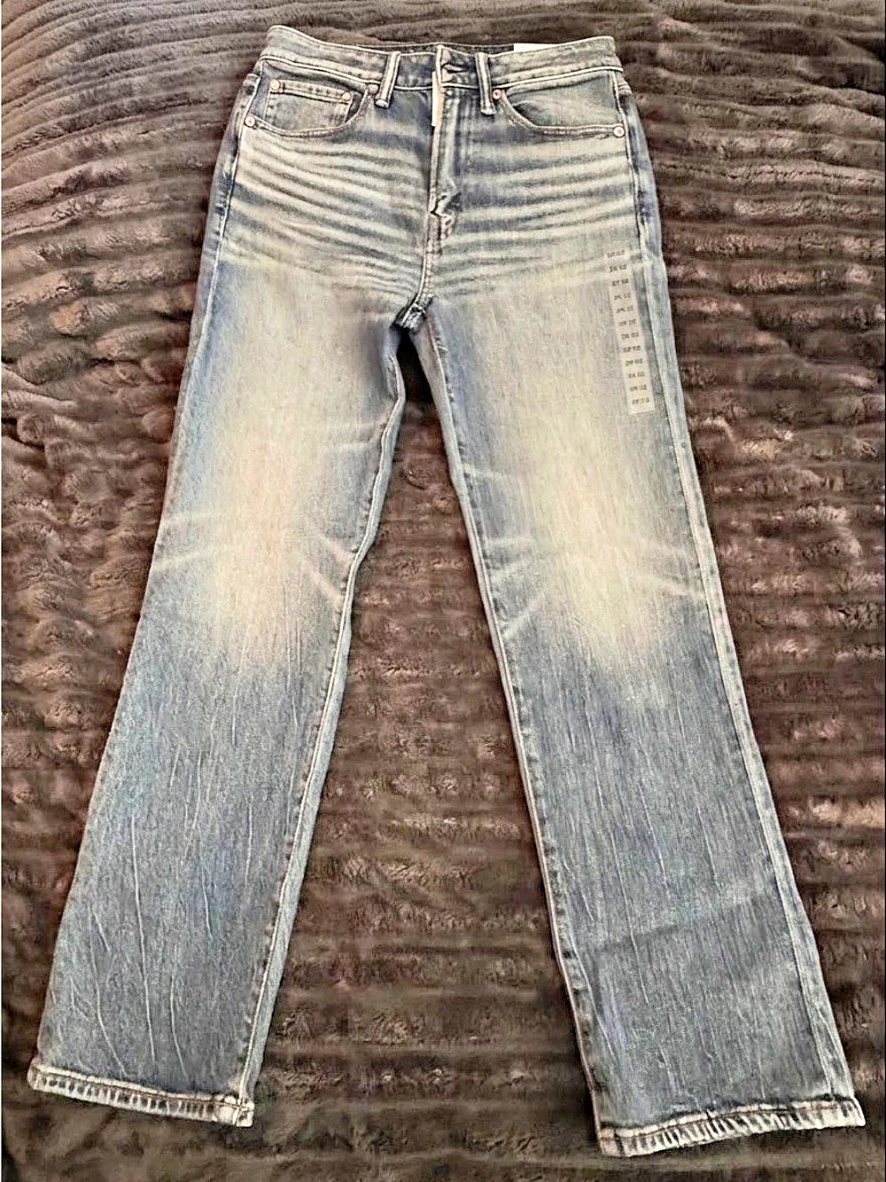American Eagle MENS AirFlex+ Athletic Straight Jean, Blue, size 29/32